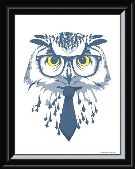 Framed Framed The Sage Mini Poster - Animal Humour