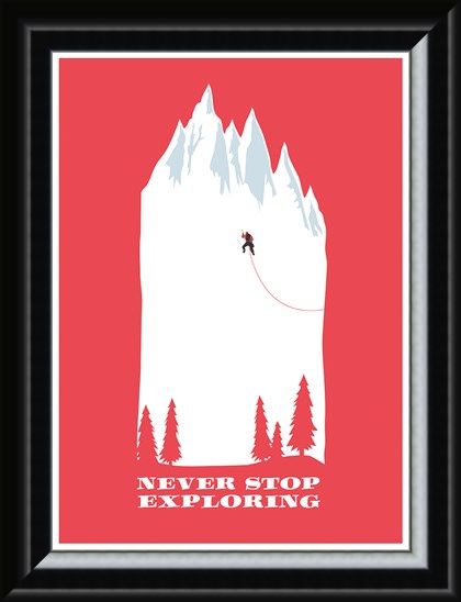 Framed Framed Make Everyday An Adventure - Never Stop Exploring