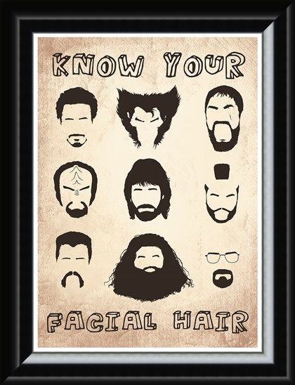Framed Framed Know Your Facial Hair - Iconic Beards