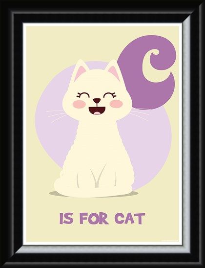 Framed Framed C...is for Cat - Animal Alphabet