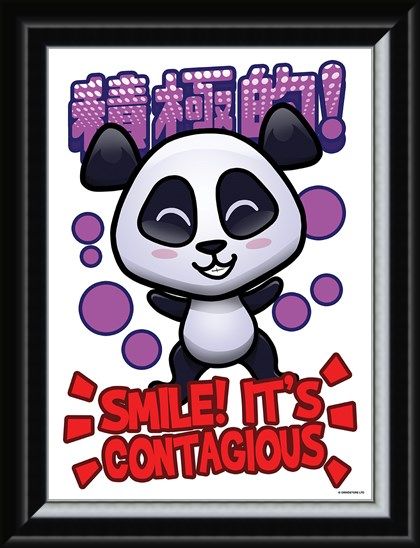 Framed Framed Smile! - Handa Panda