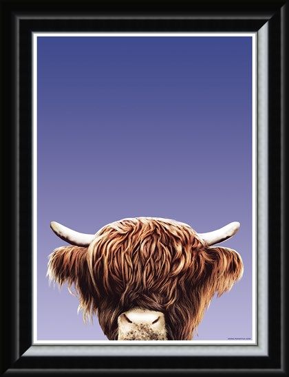 Framed Framed Hairy Highland - Inquisitive Creatures