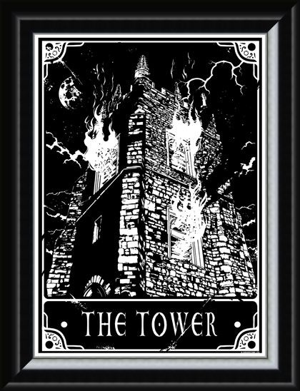 Framed Framed The Tower - Deadly Tarot