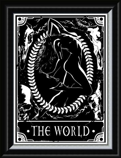 Framed Framed The World - Deadly Tarot