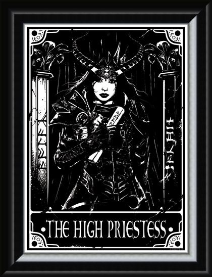 Framed Framed The High Priestess - Deadly Tarot