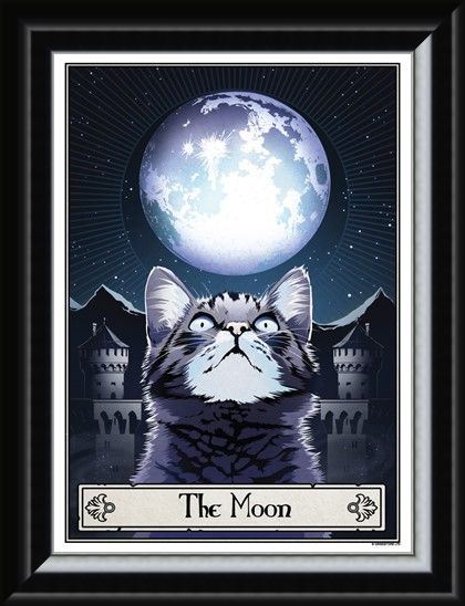 Framed Framed The Moon - Deadly Tarot Felis