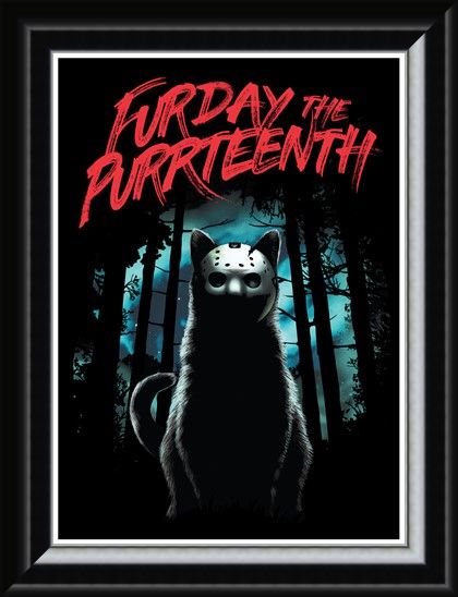 Framed Framed Furday The Purrteenth - Masked Moggie