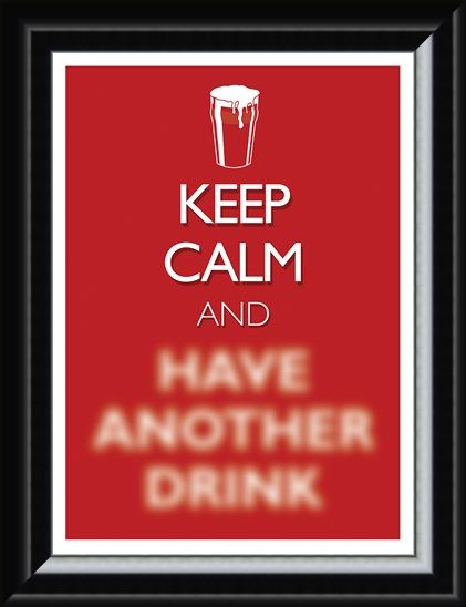 Framed Framed Keep Calm & Have Another Drink - Keep Calm & Carry On