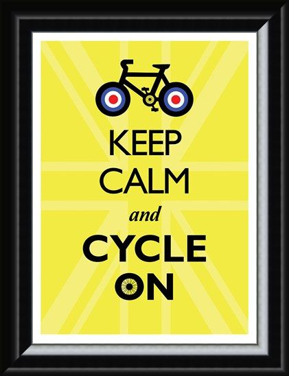 Framed Framed Keep Calm & Cycle On - Keep Calm & Carry On