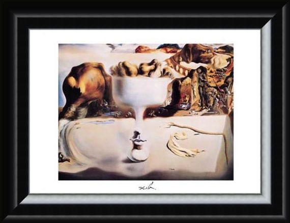 Framed Framed Apparition of a Face and Fruitdish, 1938 - Salvador Dali
