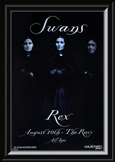 Framed Framed Swans at the Roxy - Frank Kozik