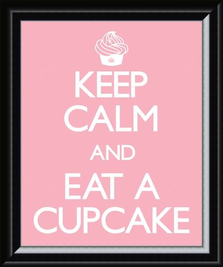 Framed Framed Keep Calm and Eat a Cupcake - Keep Calm and Carry On