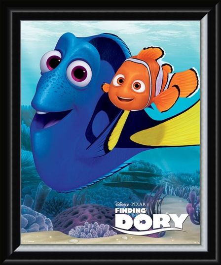 Framed Framed Dory And Nemo - Finding Dory