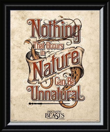 Framed Framed Nothing That Occurs In Nature... - Fantastic Beasts & Where To Find Them