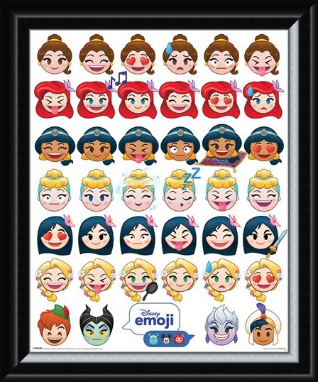 Framed Framed A Happy Ending - Disney Emoji Princess
