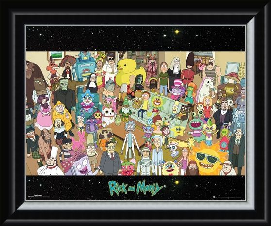 Framed Framed Cast - Rick and Morty