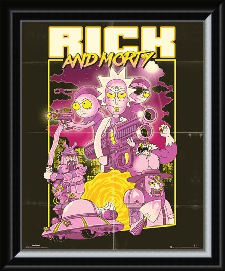 Framed Framed Action Movie - Rick and Morty