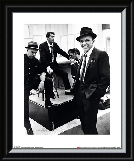 Framed Framed Dean Martin, Sammy Davis Jr. and Frank Sinatra - Time Life