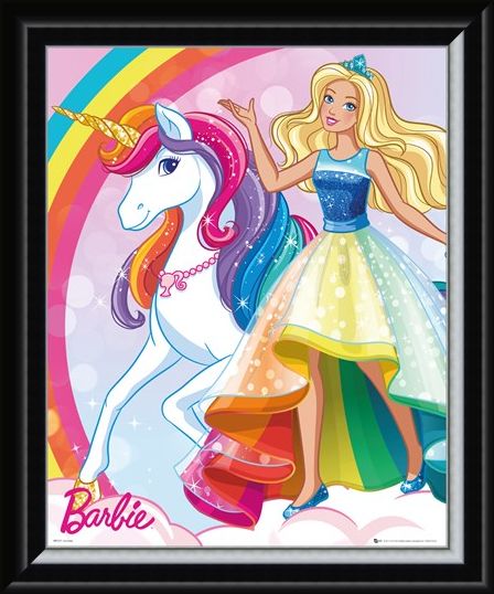 Framed Framed Unicorn - Barbie