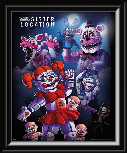 Framed Framed Sister Location Group - Five Nights at Freddy's