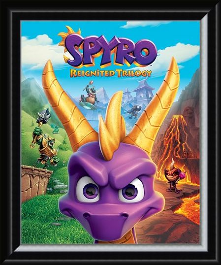 Framed Framed Game Cover Art - Spyro