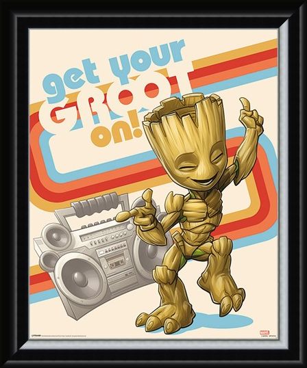 Framed Framed Get Your Groot On - Guardians of the Galaxy Vol. 2