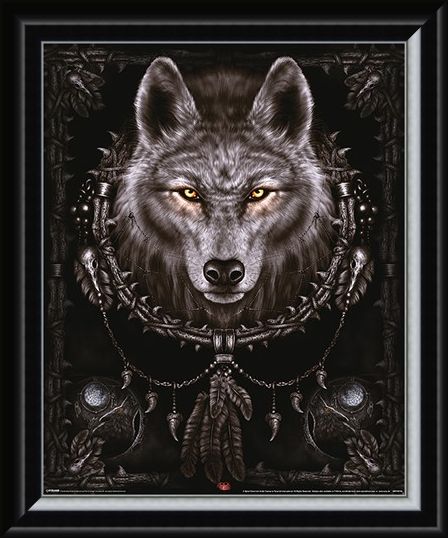 Framed Framed Wolf Dreams - Spiral