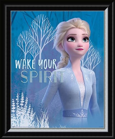 Framed Framed Wake Your Spirit Elsa - Frozen 2