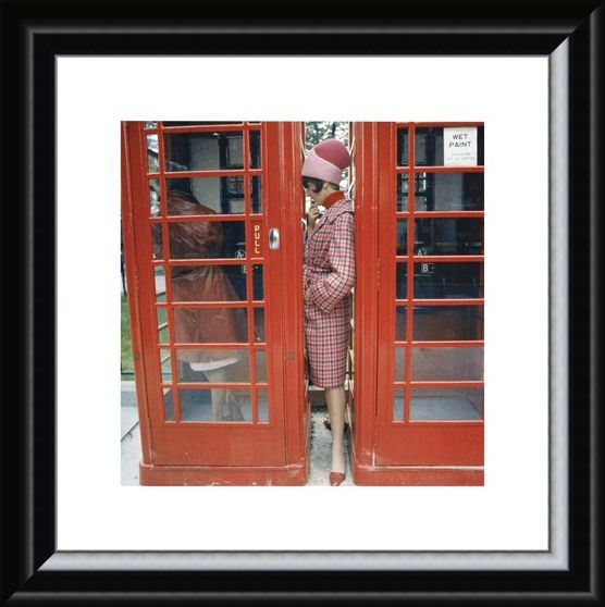 Framed Framed Phone Box - London 1963