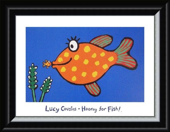 Framed Framed Hooray for Fish! - Lucy Cousins