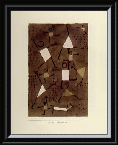 Framed Framed Dancing From Fear - Paul Klee
