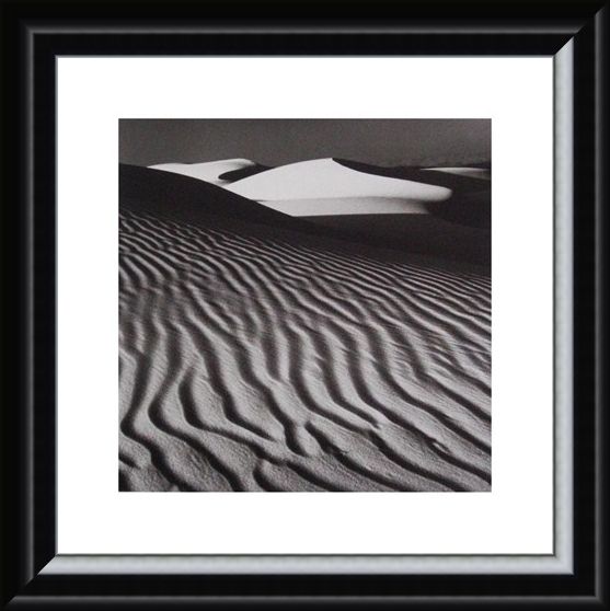 Framed Framed White Dune - Nicholas Pavloff