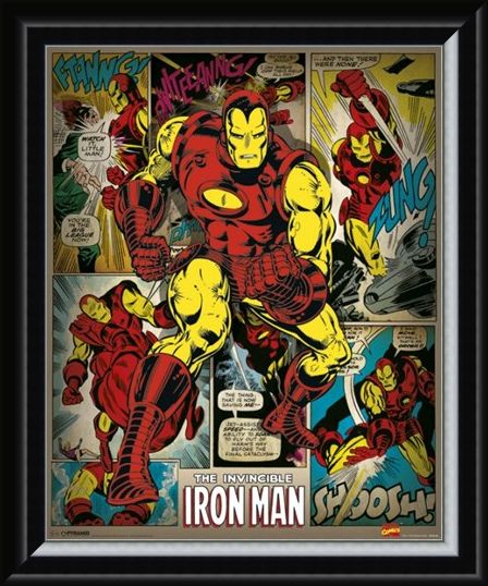Framed Framed Hero To The Rescue - The Invincible Iron Man