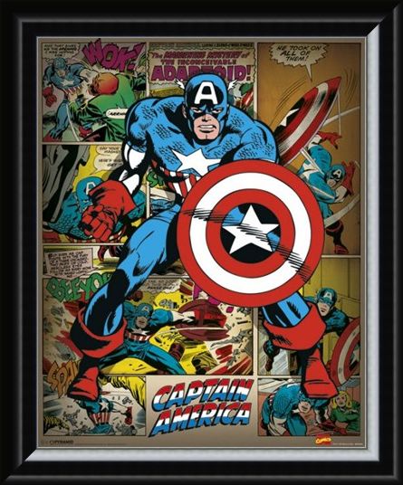 Framed Framed He Took On All Of Them! - Captain America