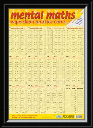 Framed Framed Mental Maths - Wipe Clean Practice Cards