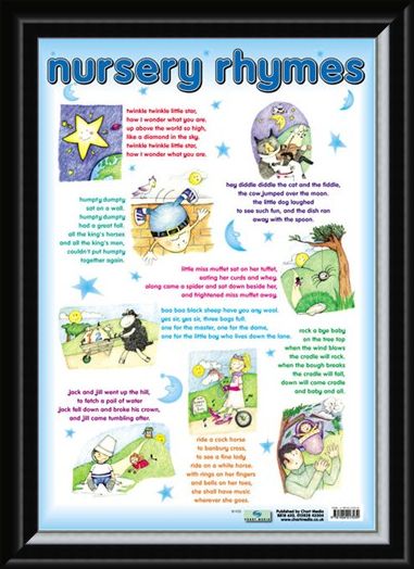 Framed Framed Nursery Rhymes - Traditional Nursey Rhymes for Children