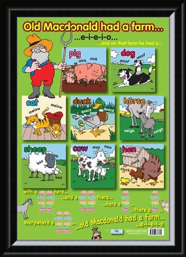Framed Framed Old Macdonald's Farm - Traditional Nursery Rhyme