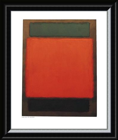 Framed Framed Orange and Brown - Mark Rothko