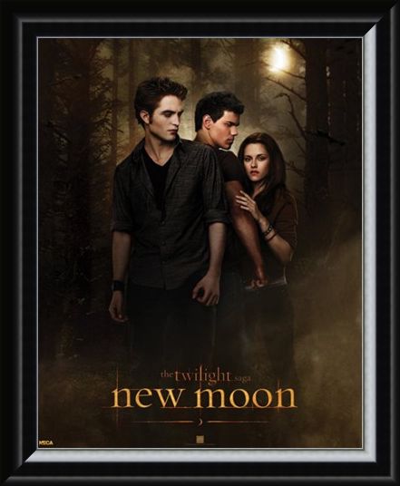 Framed Framed Bella with Edward and Jacob - Who will she choose in the Twilight Saga?