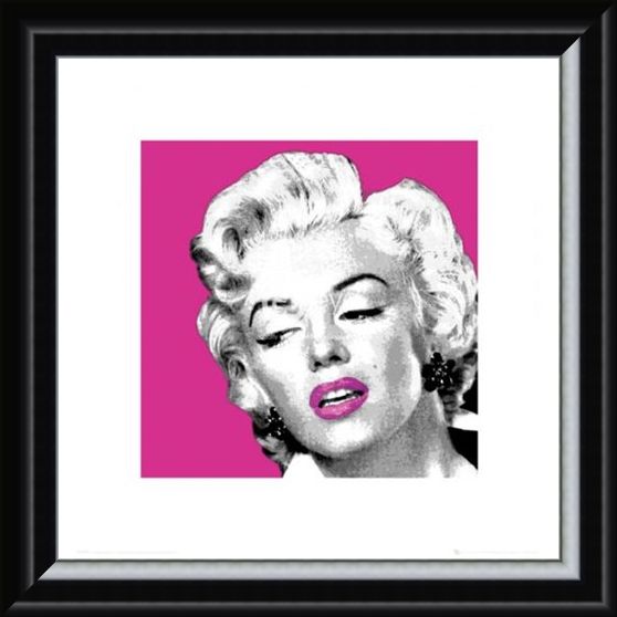 Framed Framed Pink Lipped - Marilyn Monroe