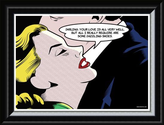 Framed Framed Some Dazzling Shoes - Pop Art