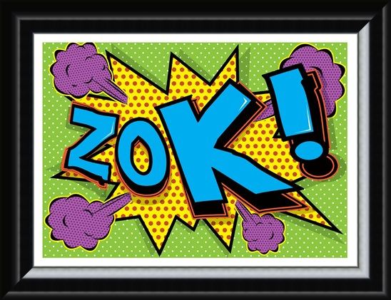 Framed Framed Zok! - Pop Art Explosion