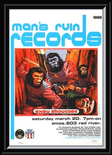 Framed Framed Man's Ruin Records SXSW Promo - Frank Kozik