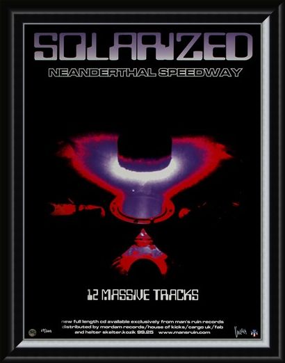 Framed Framed Solarized By Neanderthal Speedway - Frank Kozik