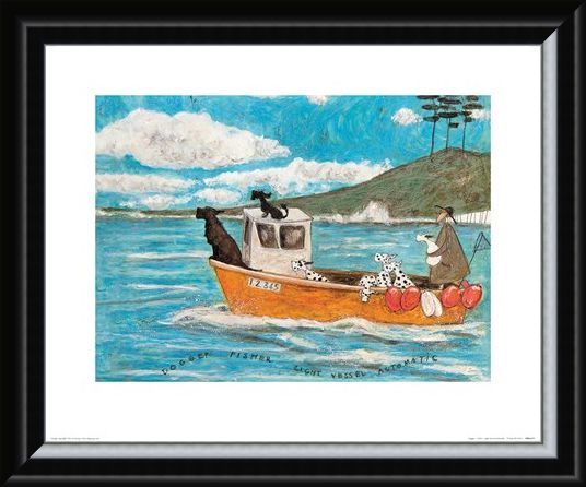 Framed Framed Dogger, Fisher, Light Vessel Automatic - Sam Toft