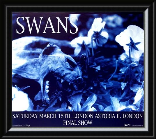 Framed Framed Swans at London Astoria II - Frank Kozik