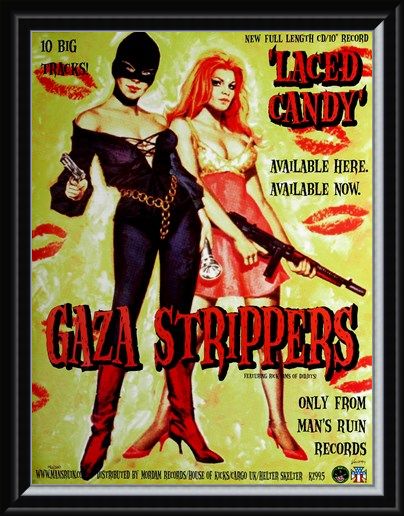 Framed Framed Gaza Strippers - Frank Kozik