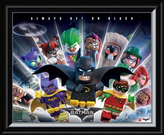 Framed Framed Always Bet On Black - Lego Batman