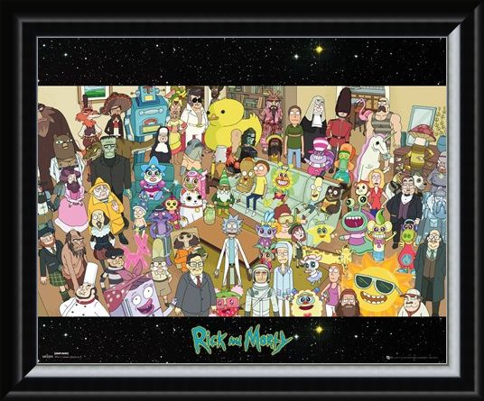 Framed Framed Cast - Rick and Morty