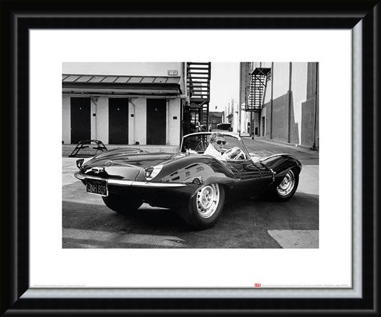 Framed Framed Steve McQueen - Jaguar - Time Life